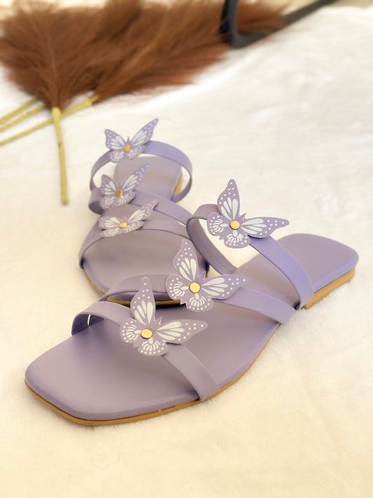 Lavender Butterfly Bliss Flats